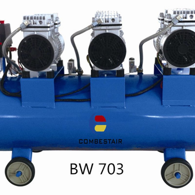 Oil free air compressor (3 handpiece)